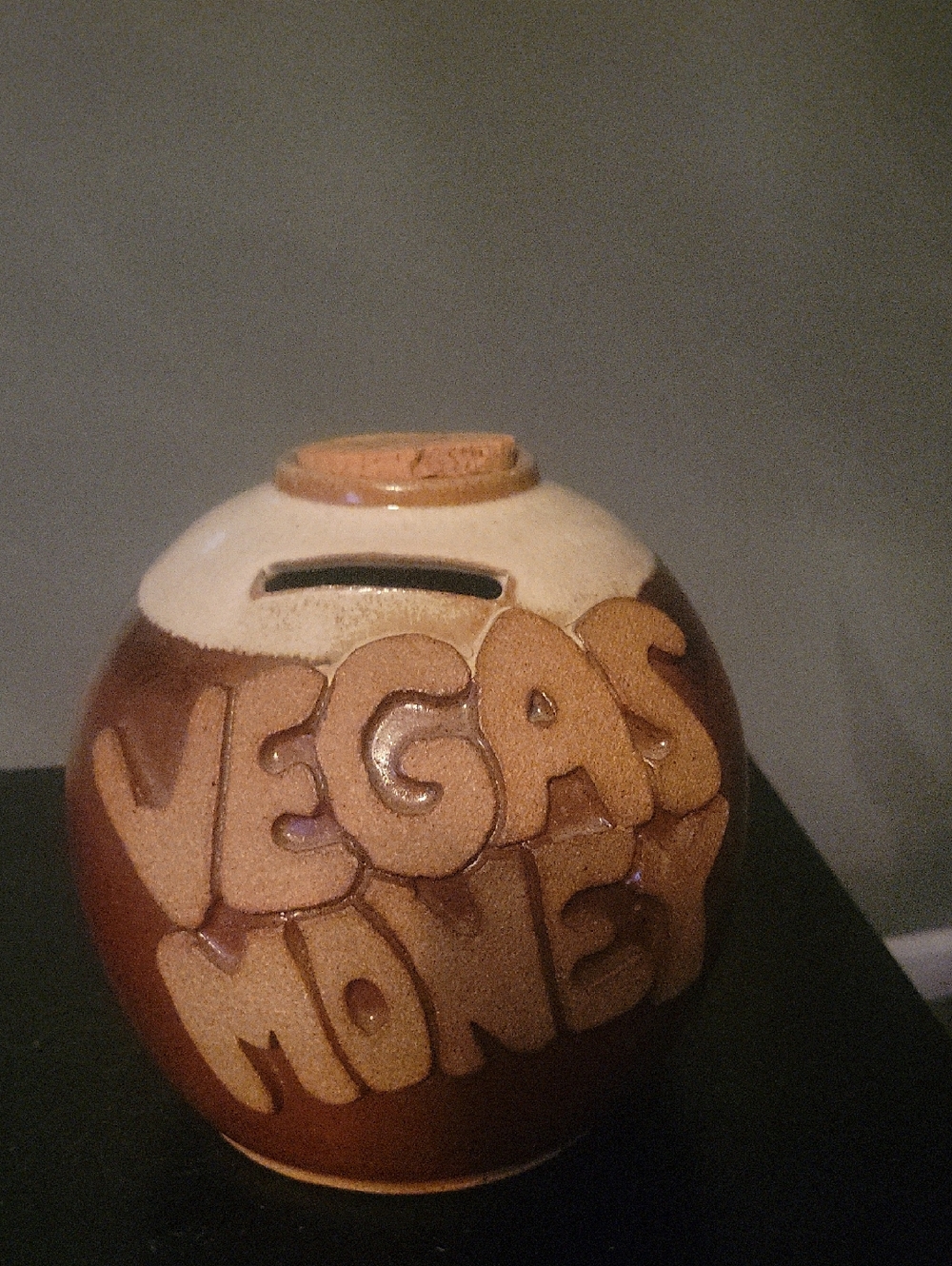 'Vegas Money' Ceramic Coin Bank